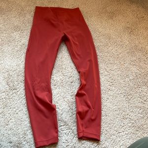 Lululemon red Swift Speed leggings size 6